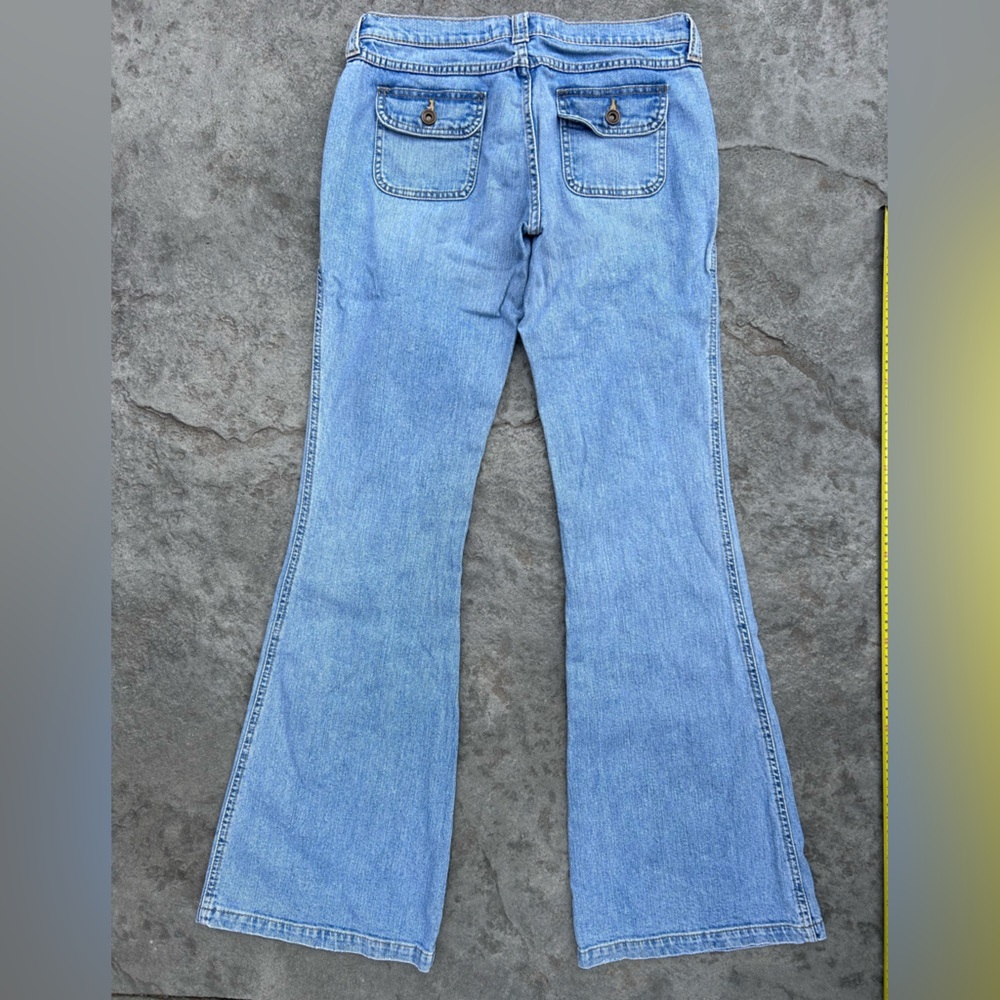 Mavi Blue Flare Wide Leg Jeans low cut boot bell bottom 29 - Picture 9 of 9